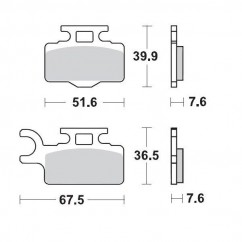 BRAKE PAD RACING GP