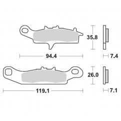 BRAKE PAD RACING