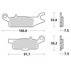 BRAKE PAD RACING