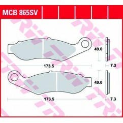 BRAKE PAD SINTER FRONT STREET