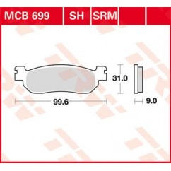 BRAKE PAD SINTER SCOOTER 125+