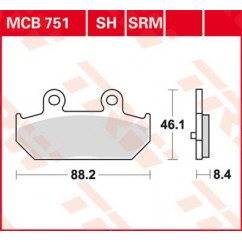 BRAKE PAD SINTER SCOOTER 125+