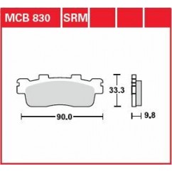 BRAKE PAD SINTER SCOOTER 125+