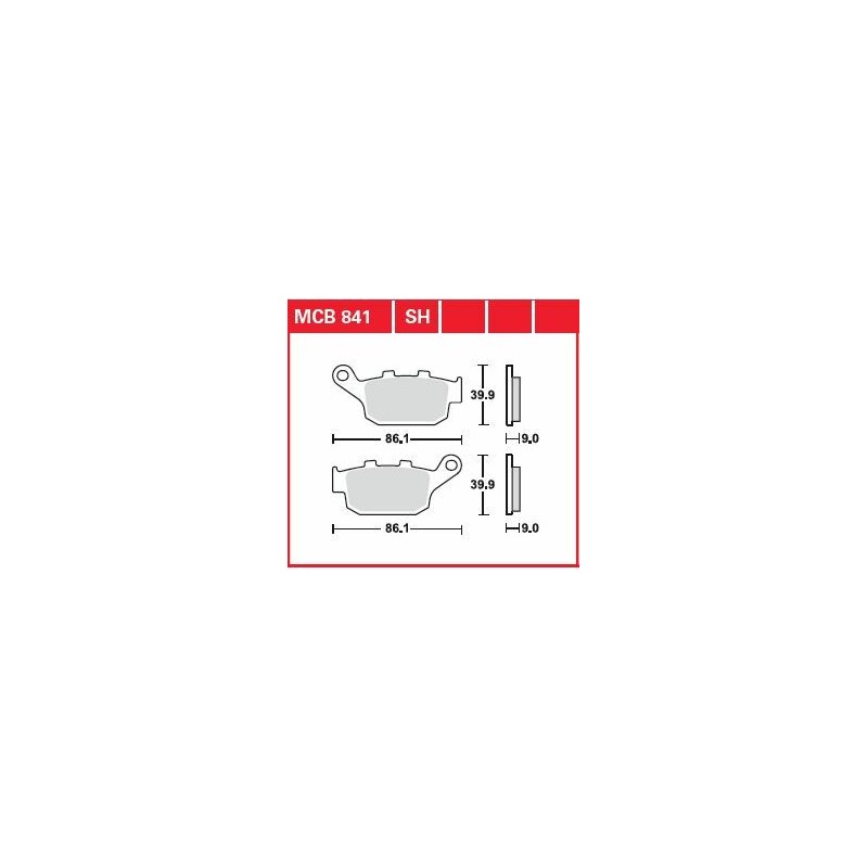 BRAKE PAD SINTER REAR STREET