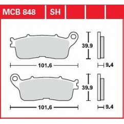 BRAKE PAD SINTER REAR STREET