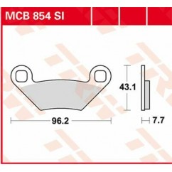 BRAKE PAD SINTER OFFROAD