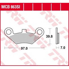 BRAKE PAD SINTER OFFROAD