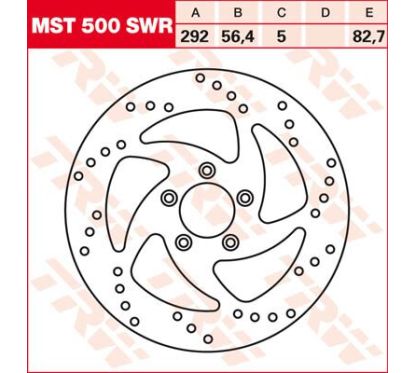 Disque de frein fixe rond Swing Design