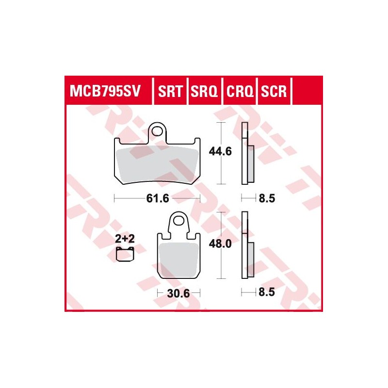 BRAKE PADS SINTER TRACK