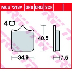 BRAKE PADS SINTER TRACK