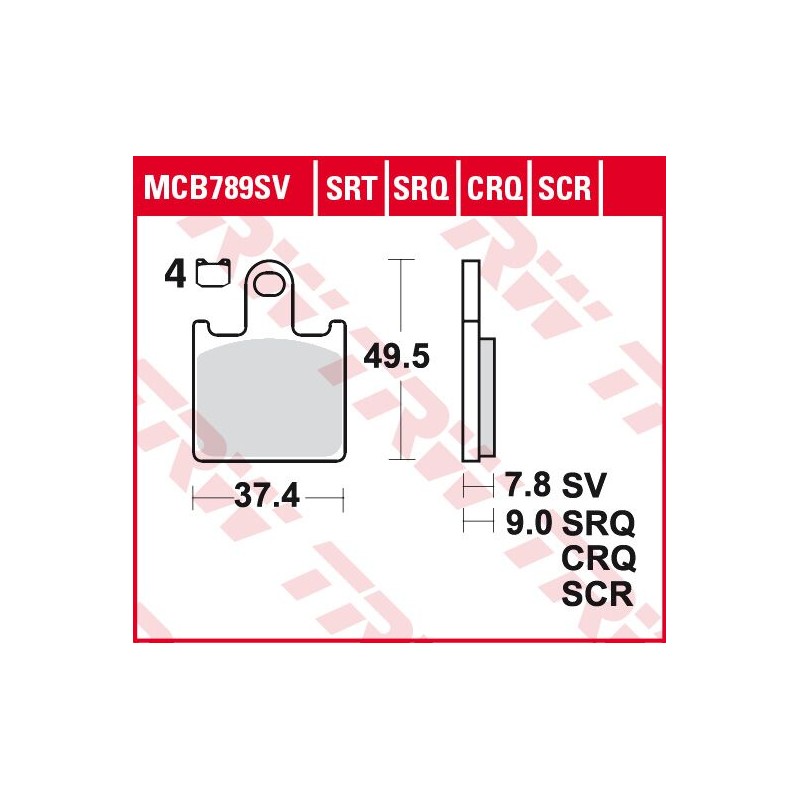 BRAKE PADS SINTER TRACK