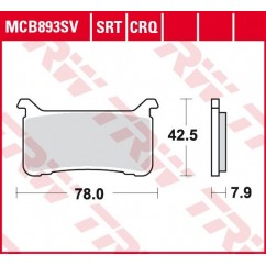 BRAKE PADS CARBON TRACK