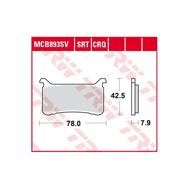 BRAKE PADS CARBON TRACK