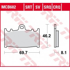 BRAKE PADS SINTER TRACK