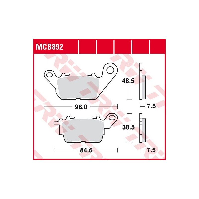 BRAKE PADS ORGANIC