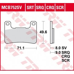 BRAKE PADS SINTER TRACK