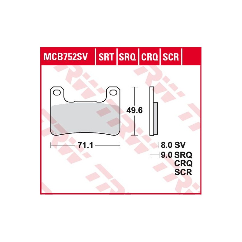 BRAKE PADS SINTER TRACK