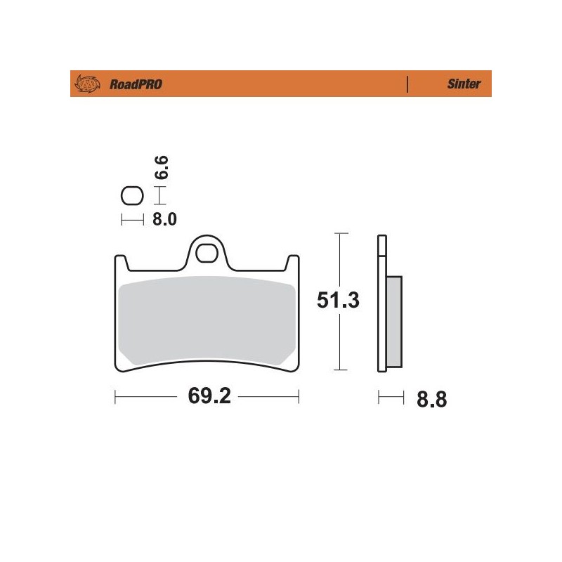 BRAKE PAD SINTER FRONT