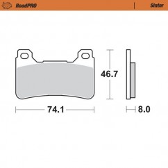 BRAKE PAD SINTER FRONT