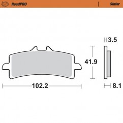 BRAKE PAD SINTER FRONT