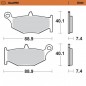 BRAKE PAD SINTER REAR