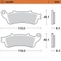 BRAKE PAD SINTER REAR