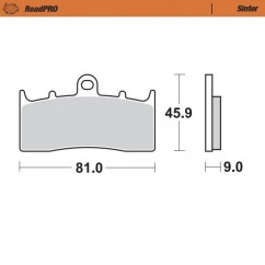 BRAKE PAD SINTER FRONT