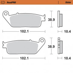 BRAKE PAD SINTER REAR