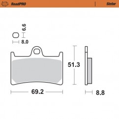 BRAKE PAD SCOOTER