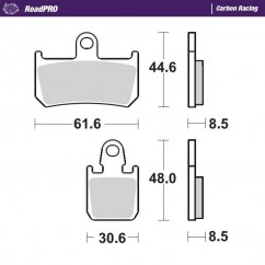 BRAKE PAD CARBON RACING