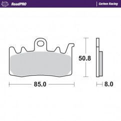 BRAKE PAD CARBON RACING