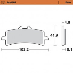 BRAKE PAD SINTER FRONT