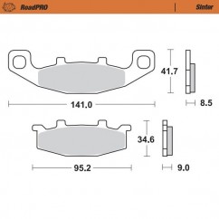 BRAKE PAD SINTER REAR