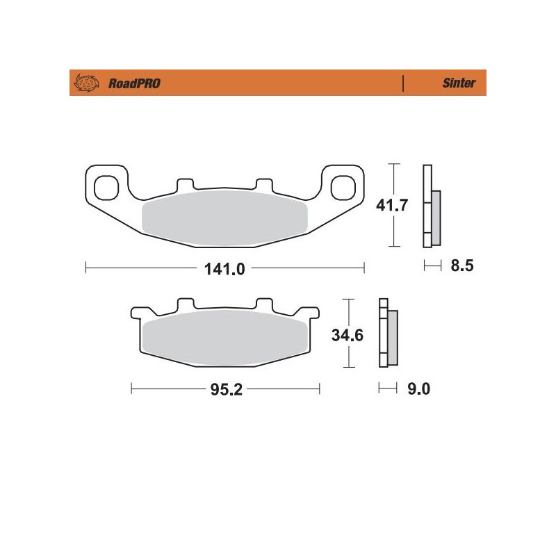 BRAKE PAD SINTER REAR