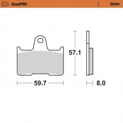 BRAKE PAD SINTER REAR