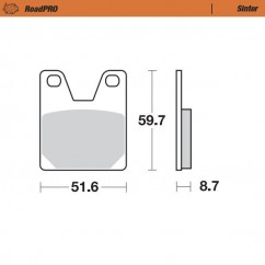 BRAKE PAD SINTER REAR