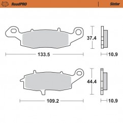 BRAKE PAD SINTER REAR