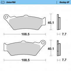 BRAKE PAD RACING GP