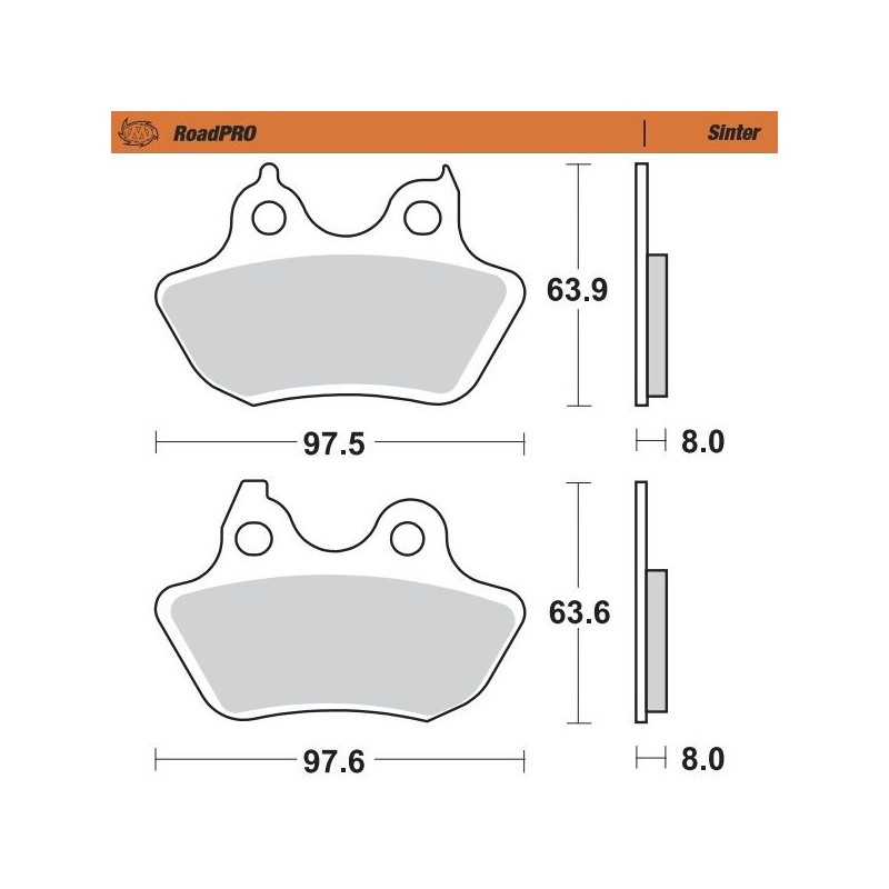 BRAKE PAD SINTER REAR