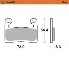 BRAKE PAD SINTER FRONT