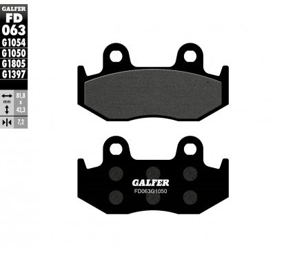 BRAKE PAD SEMI METAL SCOOTER