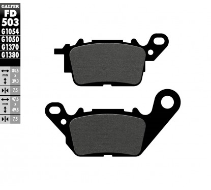 BRAKE PAD SEMI METAL SCOOTER