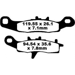 BRAKE PAD CARBON TT DIRT