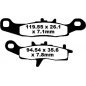 BRAKE PAD CARBON TT DIRT