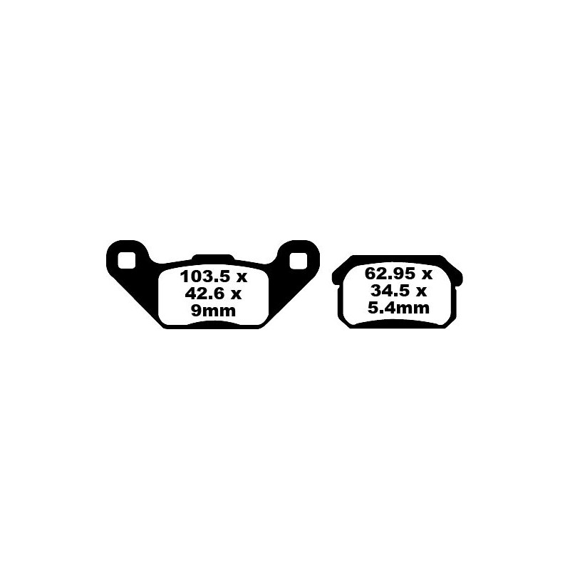 BRAKE PAD CARBON TT DIRT