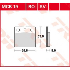 BRAKE PAD TRW MCB19