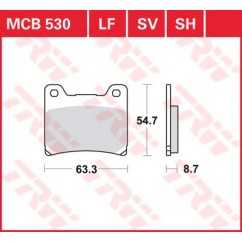 BRAKE PAD TRW MCB530