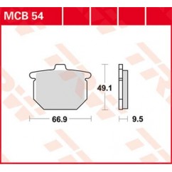 BRAKE PAD TRW MCB54