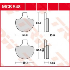 BRAKE PAD TRW MCB548