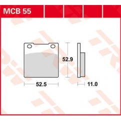 BRAKE PAD TRW MCB55